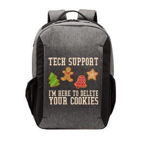 Tech Support Im Here To Delete Your Cookies Funny Christmas Holiday Vector Backpack