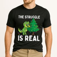 The Struggle Is Real Dinosaur And Xmas Tree Christmas Trex Funny Gift Performance Shirt