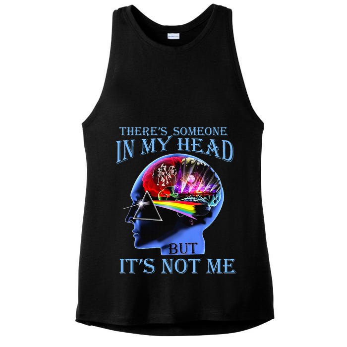 There’S Someone In My Head But It’S Not Me Ladies PosiCharge Tri-Blend Wicking Tank