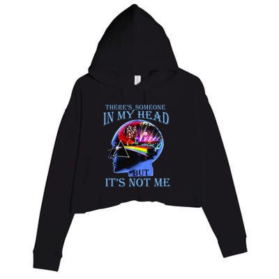 There’S Someone In My Head But It’S Not Me Crop Fleece Hoodie