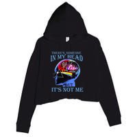 There’S Someone In My Head But It’S Not Me Crop Fleece Hoodie