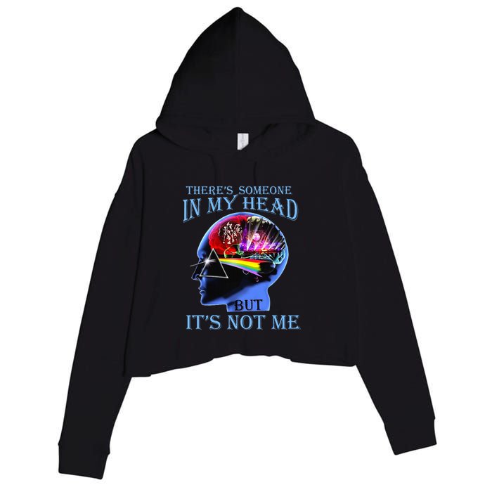 There’S Someone In My Head But It’S Not Me Crop Fleece Hoodie
