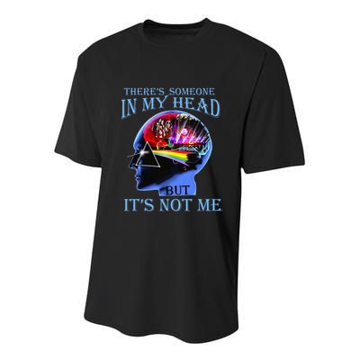 There’S Someone In My Head But It’S Not Me Youth Performance Sprint T-Shirt
