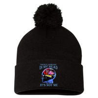 There’S Someone In My Head But It’S Not Me Pom Pom 12in Knit Beanie