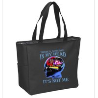 There’S Someone In My Head But It’S Not Me Zip Tote Bag