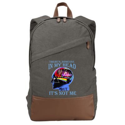There’S Someone In My Head But It’S Not Me Cotton Canvas Backpack