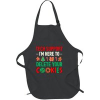 Tech Support IM Here To Delete Your Cookies Funny It Nerds Full-Length Apron With Pockets