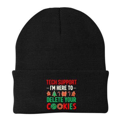 Tech Support IM Here To Delete Your Cookies Funny It Nerds Knit Cap Winter Beanie