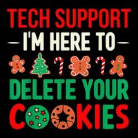 Tech Support IM Here To Delete Your Cookies Funny It Nerds Wool Snapback Cap