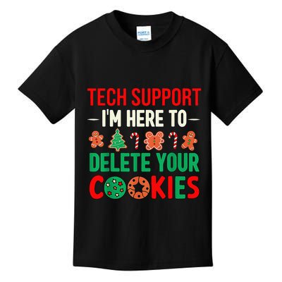 Tech Support IM Here To Delete Your Cookies Funny It Nerds Kids T-Shirt