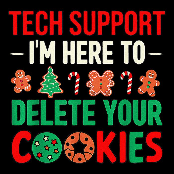 Tech Support IM Here To Delete Your Cookies Funny It Nerds Kids T-Shirt