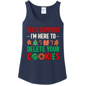 Tech Support IM Here To Delete Your Cookies Funny It Nerds Ladies Essential Tank