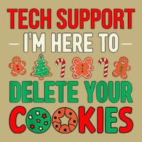 Tech Support IM Here To Delete Your Cookies Funny It Nerds Cooling Performance Long Sleeve Crew