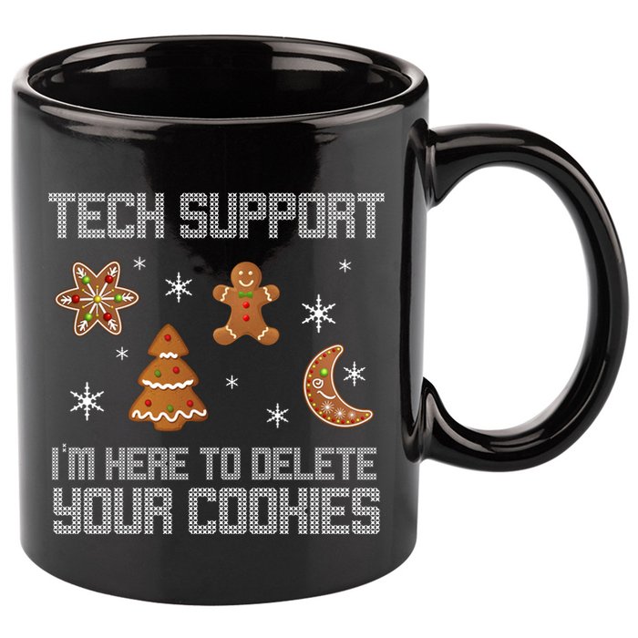 Tech Support I'm Here To Delete Your Cookies 11oz C Handle Ceramic Mug