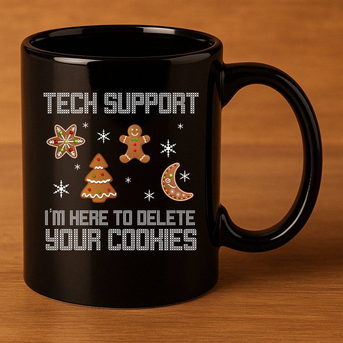 Tech Support I'm Here To Delete Your Cookies 11oz C Handle Ceramic Mug