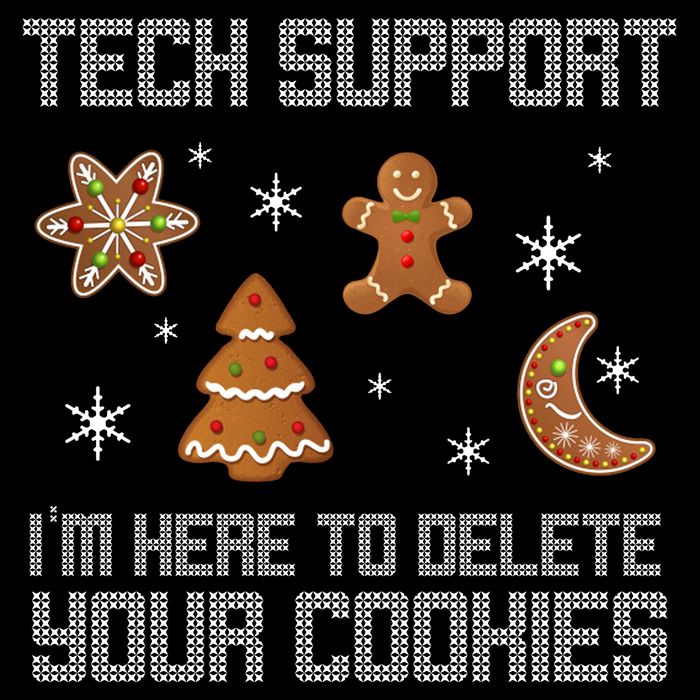 Tech Support I'm Here To Delete Your Cookies Drawstring Bag