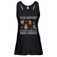 Tech Support I'm Here To Delete Your Cookies Ladies Essential Flowy Tank