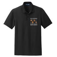Tech Support I'm Here To Delete Your Cookies Dry Zone Grid Polo