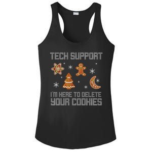 Tech Support I'm Here To Delete Your Cookies Ladies PosiCharge Competitor Racerback Tank