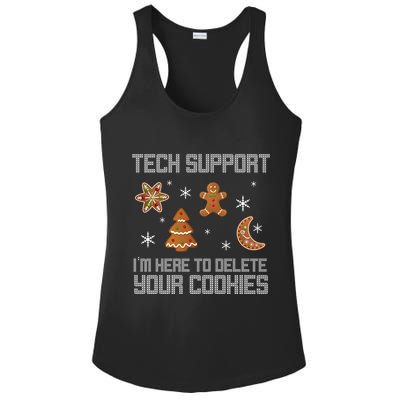 Tech Support I'm Here To Delete Your Cookies Ladies PosiCharge Competitor Racerback Tank
