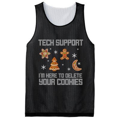 Tech Support I'm Here To Delete Your Cookies Mesh Reversible Basketball Jersey Tank