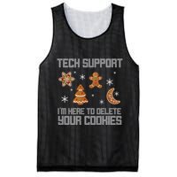 Tech Support I'm Here To Delete Your Cookies Mesh Reversible Basketball Jersey Tank
