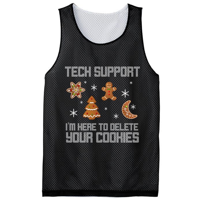 Tech Support I'm Here To Delete Your Cookies Mesh Reversible Basketball Jersey Tank