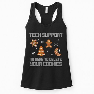 Tech Support I'm Here To Delete Your Cookies Womens Tank Top