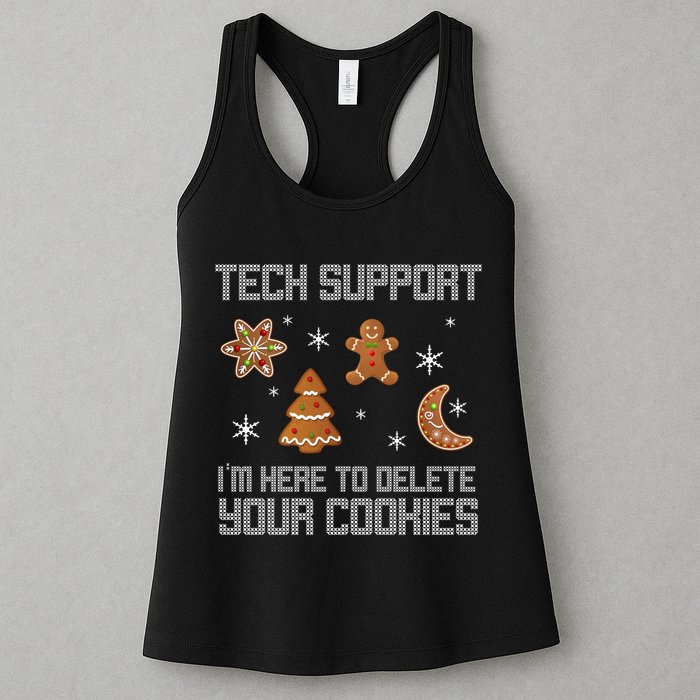 Tech Support I'm Here To Delete Your Cookies Womens Tank Top