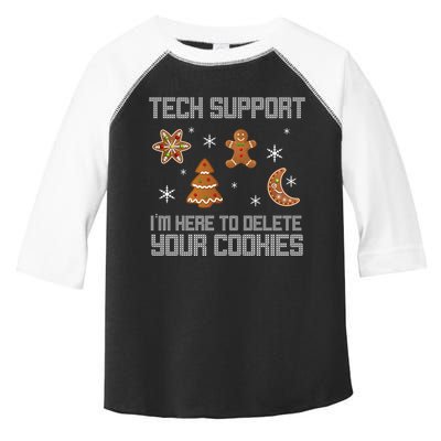 Tech Support I'm Here To Delete Your Cookies Toddler Fine Jersey T-Shirt