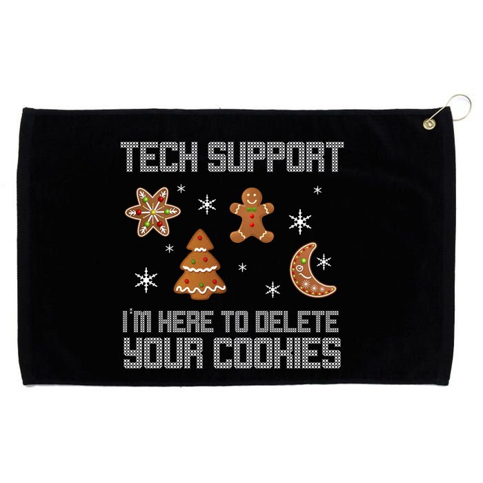 Tech Support I'm Here To Delete Your Cookies Grommeted Golf Towel