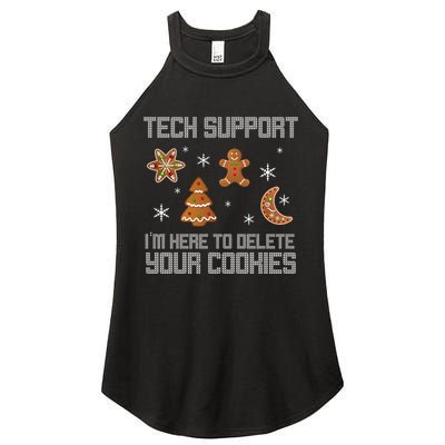 Tech Support I'm Here To Delete Your Cookies Women's Perfect Tri Rocker Tank