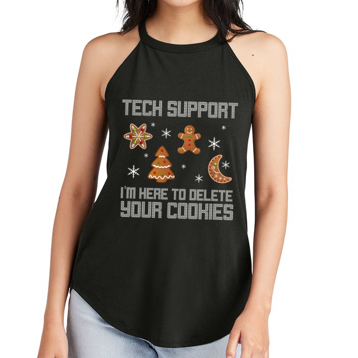 Tech Support I'm Here To Delete Your Cookies Women's Perfect Tri Rocker Tank