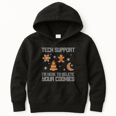 Tech Support I'm Here To Delete Your Cookies Kids Hoodie