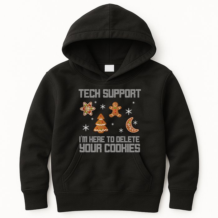 Tech Support I'm Here To Delete Your Cookies Kids Hoodie