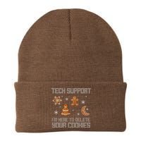 Tech Support I'm Here To Delete Your Cookies Knit Cap Winter Beanie