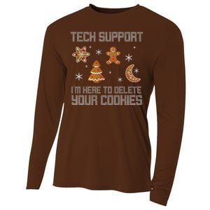 Tech Support I'm Here To Delete Your Cookies Cooling Performance Long Sleeve Crew