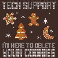 Tech Support I'm Here To Delete Your Cookies Full Zip Hoodie