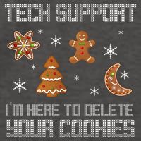 Tech Support I'm Here To Delete Your Cookies Vector Backpack