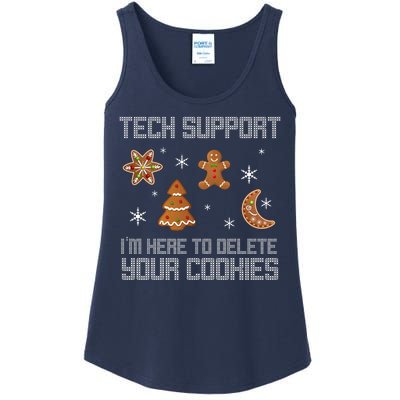 Tech Support I'm Here To Delete Your Cookies Ladies Essential Tank