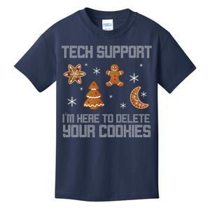 Tech Support I'm Here To Delete Your Cookies Kids T-Shirt