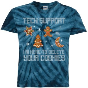 Tech Support I'm Here To Delete Your Cookies Kids Tie-Dye T-Shirt