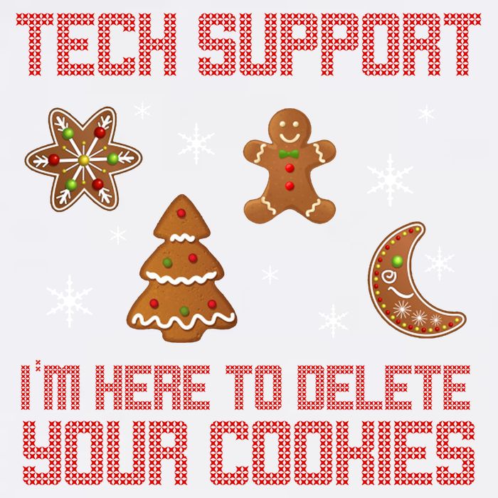 Tech Support I'm Here To Delete Your Cookies Garment-Dyed Sweatshirt