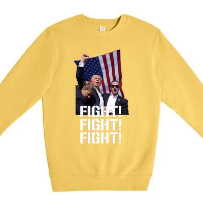 Trump Shooting Injured In Shooting At Pennsylvania Rally Premium Crewneck Sweatshirt