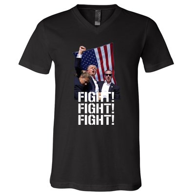 Trump Shooting Injured In Shooting At Pennsylvania Rally V-Neck T-Shirt