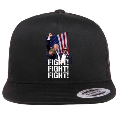 Trump Shooting Injured In Shooting At Pennsylvania Rally Flat Bill Trucker Hat