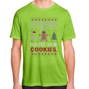 Tech Support IM Here To Delete Your Cookies Xmas Programmer Adult ChromaSoft Performance T-Shirt