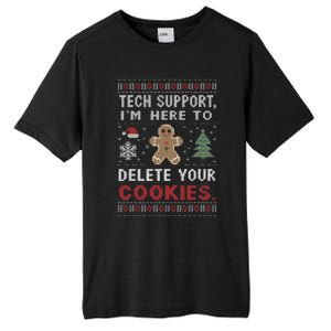 Tech Support IM Here To Delete Your Cookies Xmas Programmer Tall Fusion ChromaSoft Performance T-Shirt