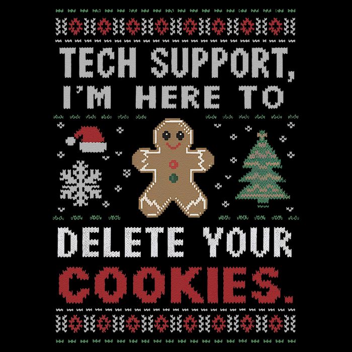 Tech Support IM Here To Delete Your Cookies Xmas Programmer Metallic Star Ornament