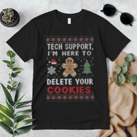 Tech Support IM Here To Delete Your Cookies Xmas Programmer Premium T-Shirt
